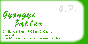 gyongyi paller business card